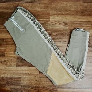 lambskin patched Rag & Bone leggings